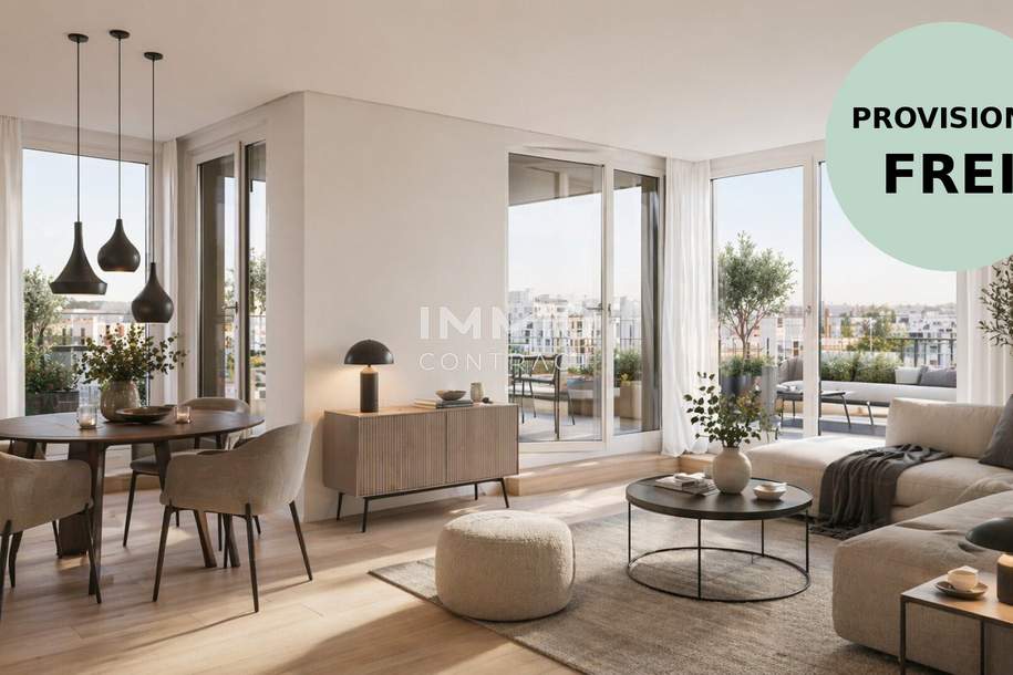 Durchdachte 3 Zimmer Wohnung mit 15m² Balkon - provisionsfreier Neubau Erstbezug in Atzgersdorf, Wohnung-kauf, 268.770,€, 1230 Wien 23., Liesing