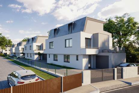 Familiengerechte Einfamilienhäuser komplett in ZIEGEL-Massivbauweise - mit Doppelgarage und schöner Dachterrasse mit Aussicht!, Haus-kauf, 499.000,€, 2320 Bruck an der Leitha
