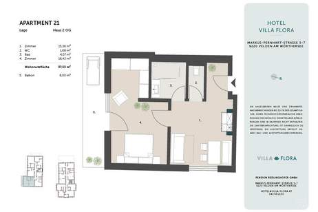 Renditeobjekt mit 5% * - Großzügiges 2-Zimmer-Apartment mit Balkon und Pool| PROVISIONSFREI!, Wohnung-kauf, 279.454,€, 9220 Villach Land