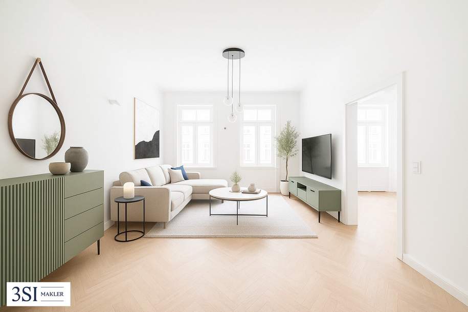 Kompakter Altbautraum mit Balkon: Hochwertig saniert und stilvoll gestaltet, Wohnung-kauf, 535.000,€, 1150 Wien 15., Rudolfsheim-Fünfhaus