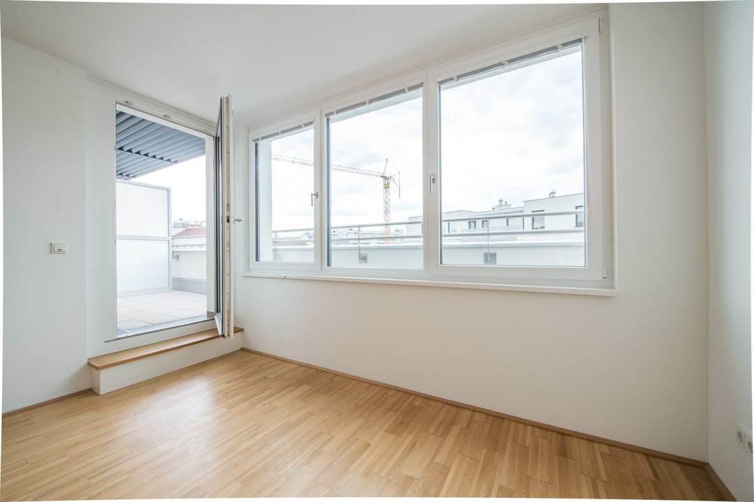 **DACHTERRASSE** - perfekt geschnittene 3 Zimmer Neubauwohnung mit großzügiger Terrasse // ab 01.06. verfügbar!