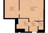 Dachterrassenwohnung 2-Zimmer inkl hochwertiger Markenküche und Kellerabteil / K2-56