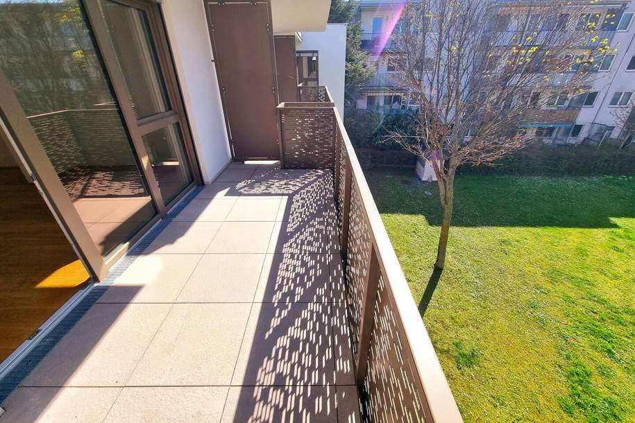 Kleine Wohnung - Große Freude! Großer, hofseitiger Balkon + Blick ins Grüne + Komplette Ruhelage + Energieeffizienz + Perfekte Anbindung und Nahversorgung! Jetzt zugfreifen!, Wohnung-kauf, 207.000,€, 1230 Wien 23., Liesing