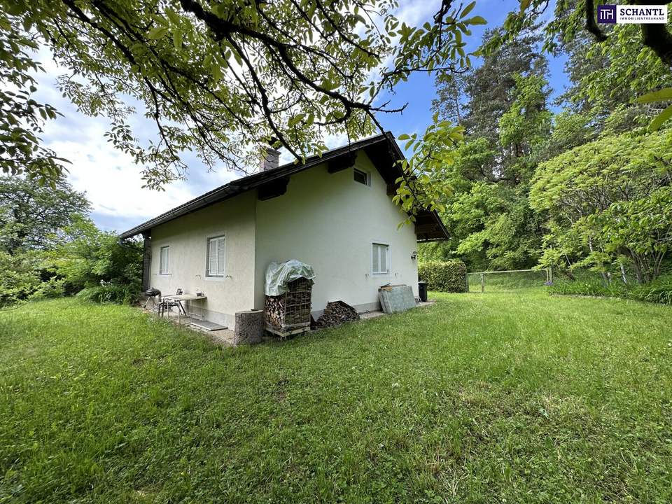 Sommerglück am Turnersee – Charmantes Ferienhaus „Emma“ in ruhiger Waldrandlage mit großem Garten &amp; Ausbaupotenzial