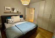 Großer Eigengarten: 4-Zimmer-Wohnung mit Saunahäuschen