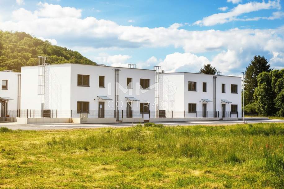 Preisänderung! Familiär, ruhig, modern - Doppelhaushälfte im Erstbezug als Mietkauf in Stoob, Haus-miete, 923,43,€, 7344 Oberpullendorf
