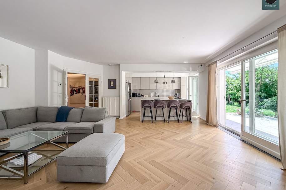 Sievering: Luxuriöse Garten-Oase mit Depot-Gebäude, Pool & Tiefgarage, Wohnung-kauf, 1.749.000,€, 1190 Wien 19., Döbling