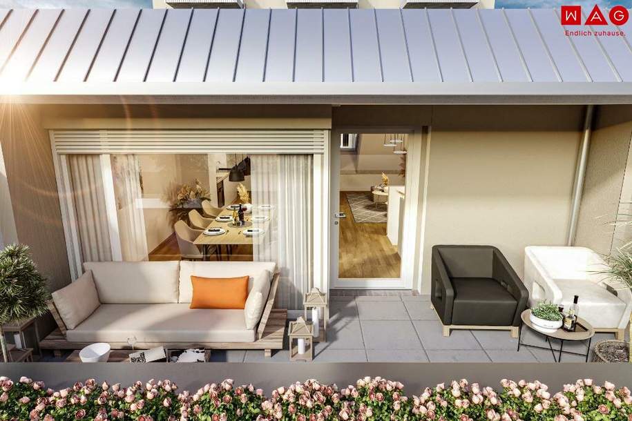 Eigentumsbildung dank attraktivem Mietkaufmodell leicht gemacht! Diese naturnahe Wohnung mit Dachterrasse am beliebten Wasserwald bietet Wohnkomfort auf höchstem Niveau!, Wohnung-miete, 1.431,73,€, 4020 Linz(Stadt)