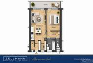 2 Zimmer, 11,71 m² Loggia & Tiefgarage – durchdacht wohnen nahe der U6 | ZELLMANN IMMOBILIEN