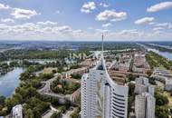 Panorama & Morgenlicht – 48. Etage -3 Zimmer in Ecklage mit zwei Loggien und Blick auf das Kaiserwasser