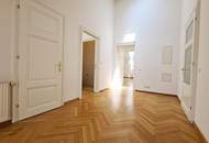 GONZAGAGASSE, BÖRSE-NÄHE, klimatisiertes 122 m2 Dachgeschoss mit 8 m2 Terrasse, 3 Zimmer, Komplettküche, 2 Bäder, Parketten