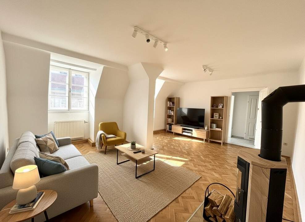 1150! Helle 2-Zimmer DG-Wohnung nahe U3/Schweglerstraße!