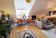 NASCHMARKT-NÄHE, 47 m2 Dachgeschoss mit Terrasse, 2 Zimmer, Komplettküche, Wannenbad, Parketten, Eggerthgasse