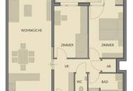 LOGGIA und RUHE-Perfekt angeordnete 3 Zimmer Wohnung
