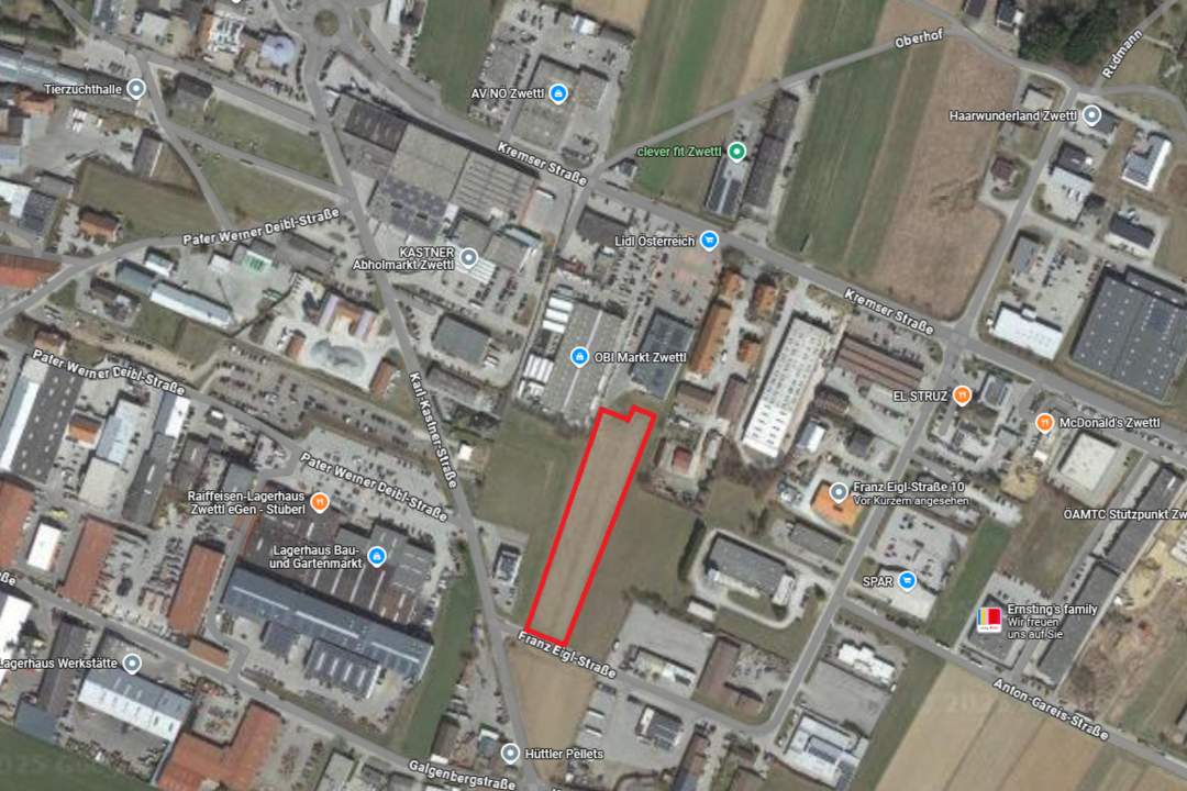 Zwei Gewerbegrundstücke mit zusammen über 7.000 m² – Bauland Betriebsgebiet (BB) in Zwettl Stadt