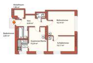 2 ZIMMER | separate ESSBEREICH | separate KÜCHE | ROTER BERG | WUNDERSCHÖNE GRÜNRUHELAGE