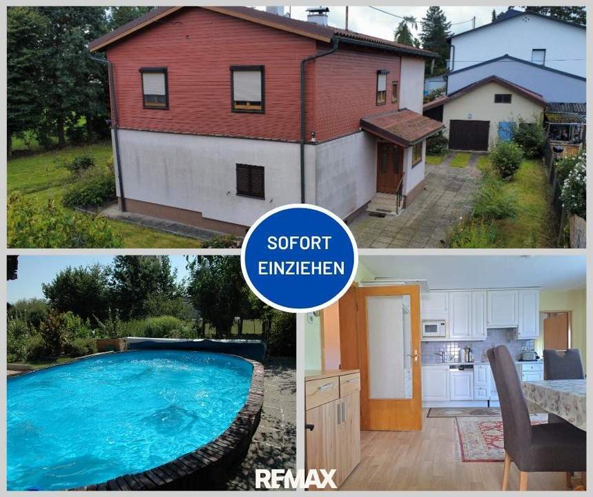 Solides Wohnhaus mit Nebengebäude und Pool in Kallham
