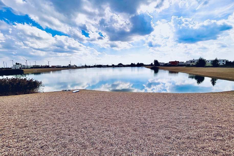 Leistbares Eigentums-Grundstück am See! Vom Traum zur Realität! Urlaubsflair das ganze Jahr! Doppelhausparzelle mit Planung + Baubewilligung., Grund und Boden-kauf, 169.000,€, 7111 Neusiedl am See