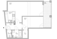 HOFRUHELAGE, HUMBOLDTGASSE, 80 m2 Neubau inkl. Loggia, 2 Zimmer, Komplettküche, Wannenbad, Parketten, U1-Nähe