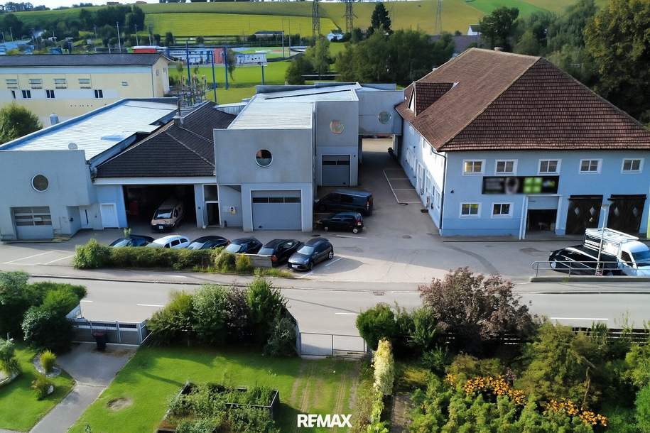 *RENDITEOBJEKT* Vielseitiges Gewerbeobjekt mit Lagerflächen und Büros am Stadtrand, Gewerbeobjekt-kauf, 990.000,€, 4710 Grieskirchen