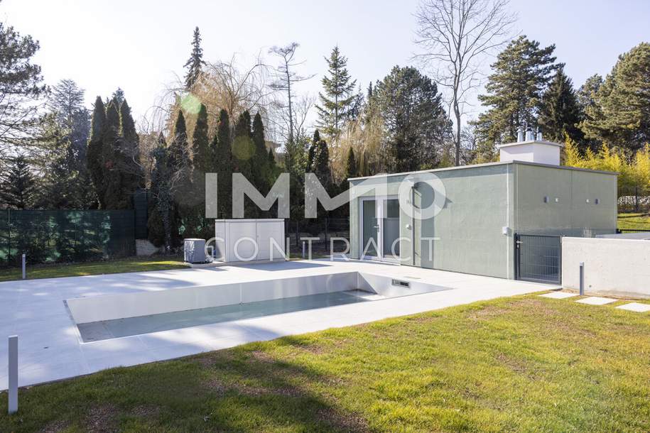 Luxuriöse 5 Zimmer Gartenwohnung mit privatem Pool und eigenem Poolhaus! Leben in den Weinbergen!, Wohnung-kauf, 3.400.000,€, 1190 Wien 19., Döbling
