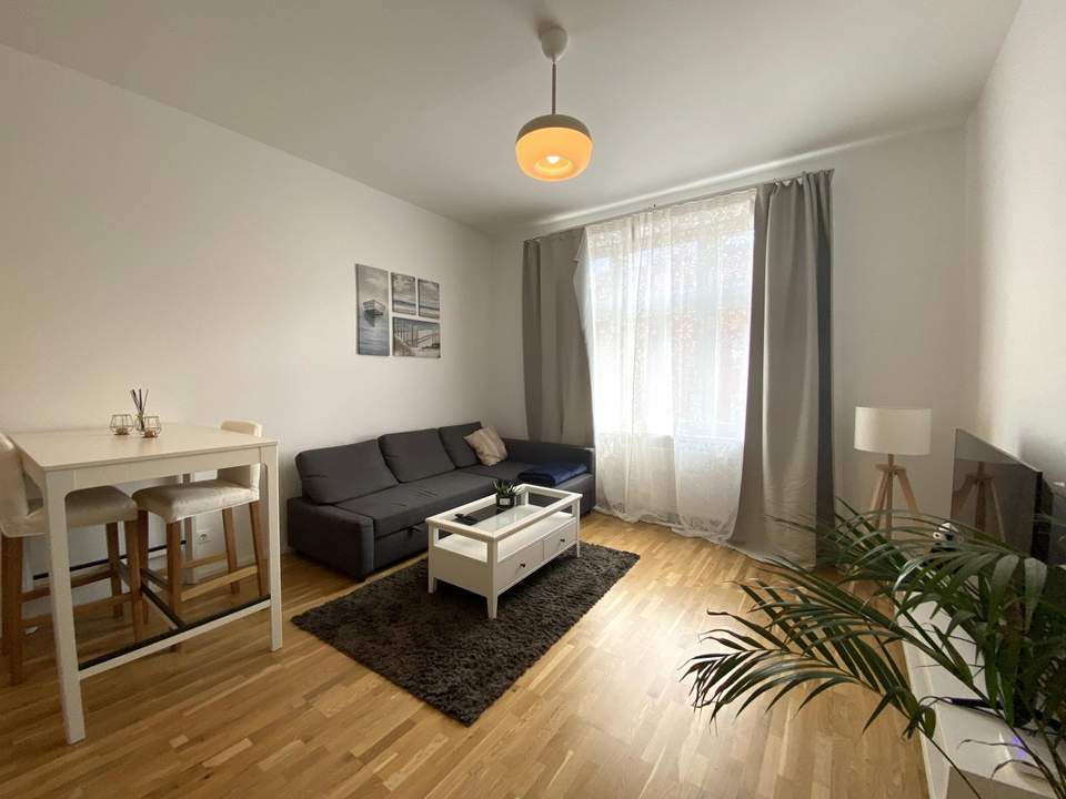 Zentral begehbare 2-Zimmer-Wohnung nahe Millenium-City