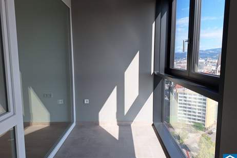2 Zimmer Wohnung mit hochwertiger Ausstattung und Weitblick über Linz, Wohnung-miete, 840,00,€, 4020 Linz(Stadt)