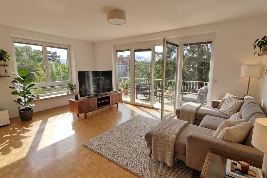 ca. 103 m² 4 Zimmer Wohnung | ca. 20m² Balkon & ca. 100m² Dachterrasse | inkl. Garagenplatz, Wohnung-miete, 2.195,00,€, 1130 Wien 13., Hietzing