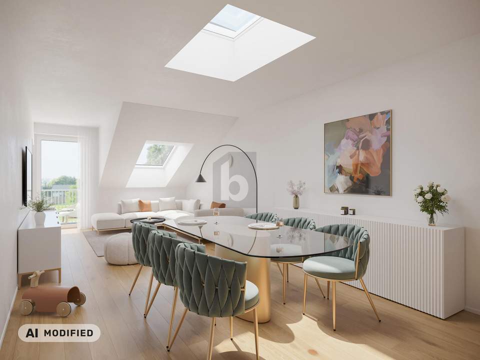 NEUBAU WOHNHIT MIT PERFEKTER ANBINDUNG INS GRÜNE UND INS ZENTRUM