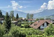 Baugrundstück, völlige Ruhelage, mitten im Grünen, Berg- u. Panorama-Blick, Feldkirch-Tisis, direkt ans Naherholungsgebiet grenzend, gigantische Sonnenuntergangs-Stimmung, in 6 Minuten per PKW ins Stadtzentrum Feldkirch, Bus-Station in 50 m.