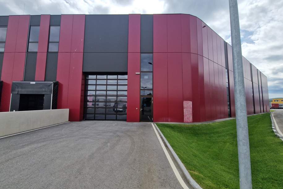 PRODUKTIONS- UND HALLENFLÄCHEN IN HOCHMODERNEM BUSINESSPARK SAMT DIREKTEM BAHNANSCHLUSS MITTEN IN DER STADT, Gewerbeobjekt-miete, 6.660,00,€, 2100 Korneuburg