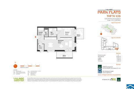 Zukunftssicher investieren in Wiens begehrtem Stadtteil – PARK FLATS, Wohnung-kauf, 180.000,€, 1030 Wien 3., Landstraße