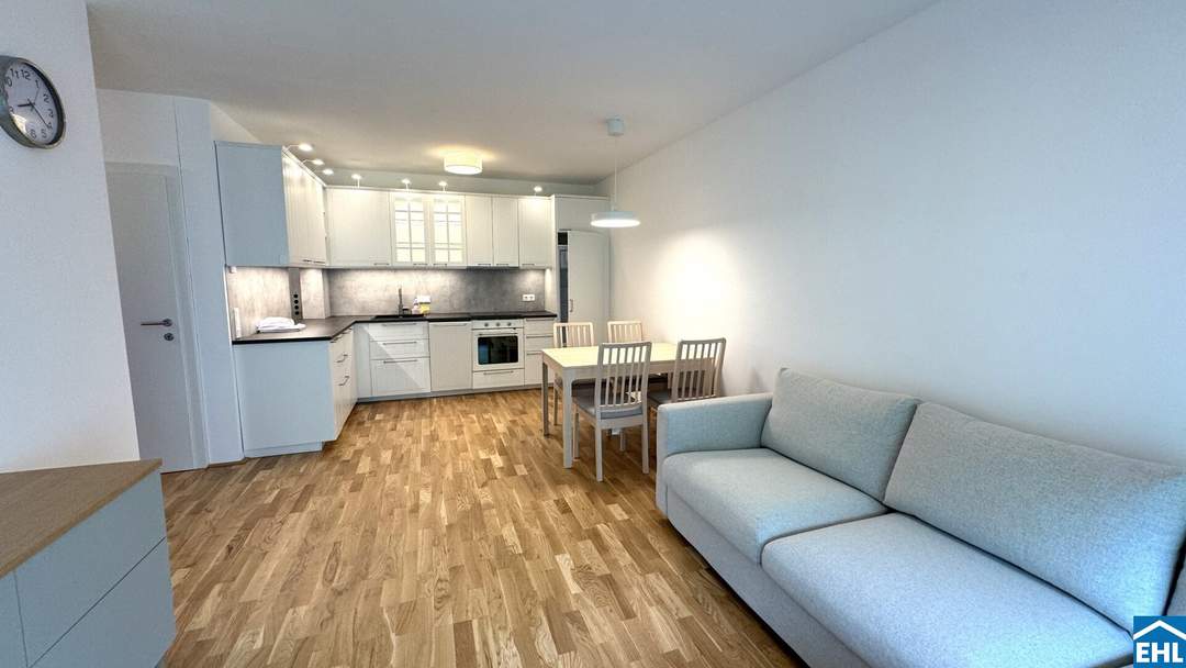 Möblierte 3 Zimmer-Gartenwohnung mit Blick ins Grüne: Ihr neues Zuhause in den "Flori Flats"