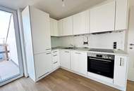 ERSTBEZUG, DACHGESCHOSS, klimatisierte 82 m2 Neubau mit Balkon, Wohnküche, 2 Zimmer, Wannenbad, Parketten, Augarten