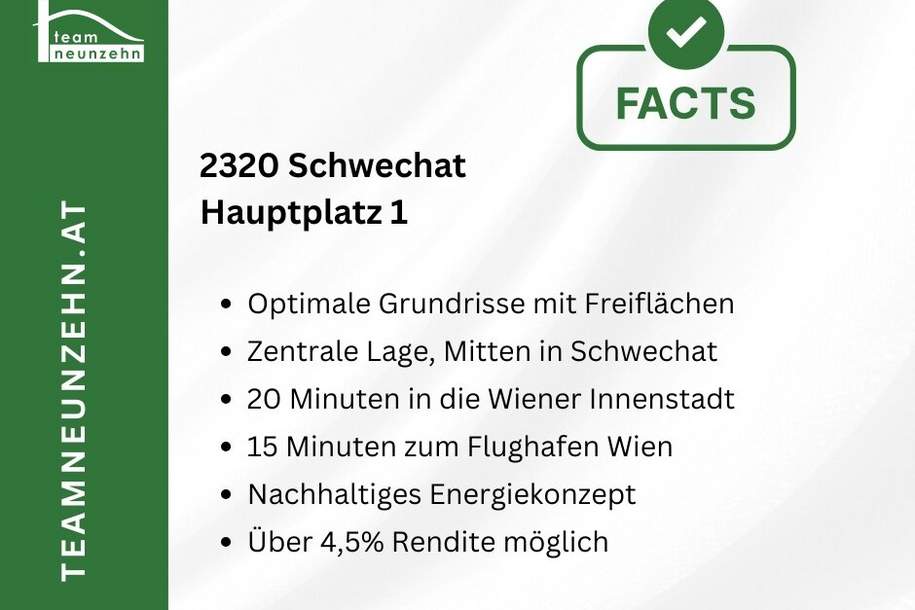 N°1 Schwechat – Ihr neues Zuhause im Herzen der Stadt, Wohnung-kauf, 282.200,€, 2320 Bruck an der Leitha