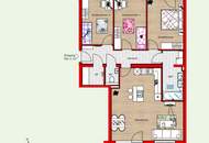 Ruhige 4-Zimmer-Wohnung im ziegelmassivem Energiesparhaus | 2 Balkone, Kellerabteil &amp; 2 Parkplätzen