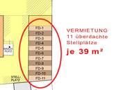 Großflächige, überdachte Stellplätze mit je 39 m². Ideal für Wohnmobile, Boote, Anhänger, ...