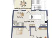 Schlichtes "Amerikanerhaus" mit prachtvollem Naturgarten, Schwimmteich und mit 2 separaten Wohneinheiten !
