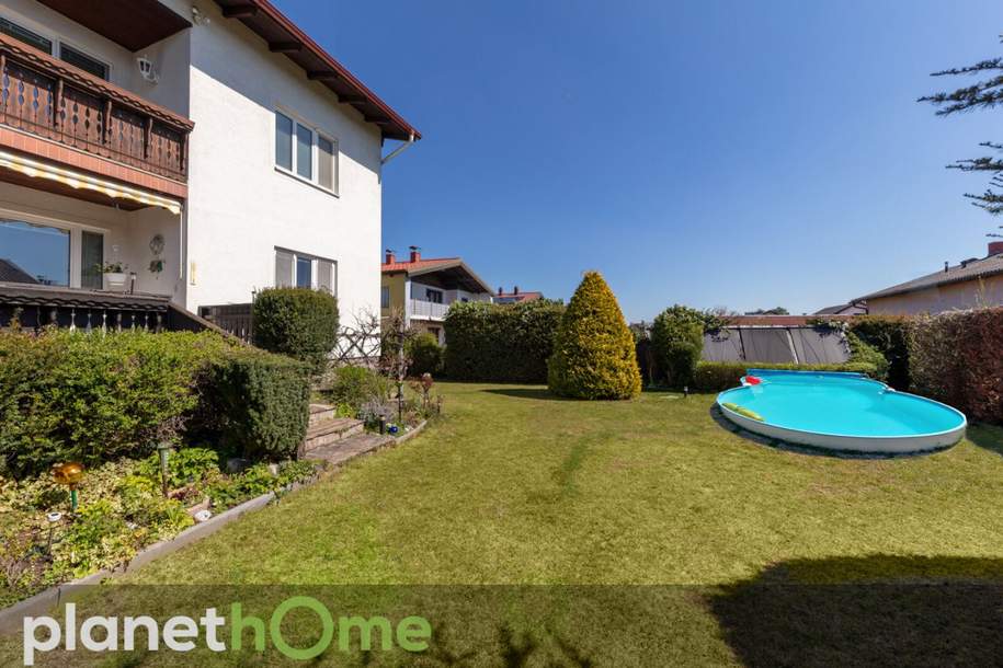 Gepflegtes Traumhaus mit Pool – zwei getrennt bewohnbare Einheiten, Haus-kauf, 430.000,€, 2492 Wiener Neustadt(Land)