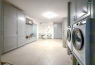 Sievering: Luxuriöse Garten-Oase mit Depot-Gebäude, Pool & Tiefgarage