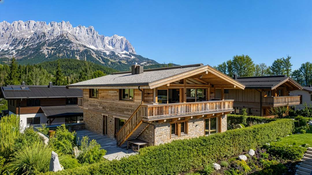 Luxuschalet mit Kaiserblick unmittelbar am Skilift