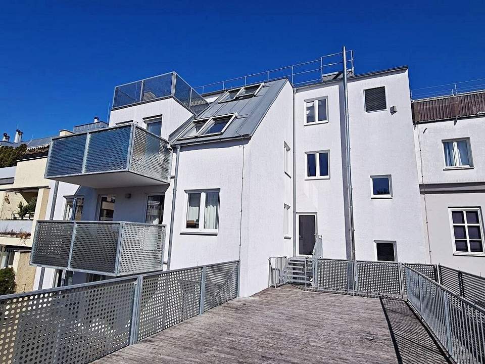 U3-NÄHE, LORYSTRASSE, 61 m2 Neubau mit 45 m2 Terrasse, 2 Zimmer, Einbauküche, Wannenbad, Garage möglich, 3. Liftstock