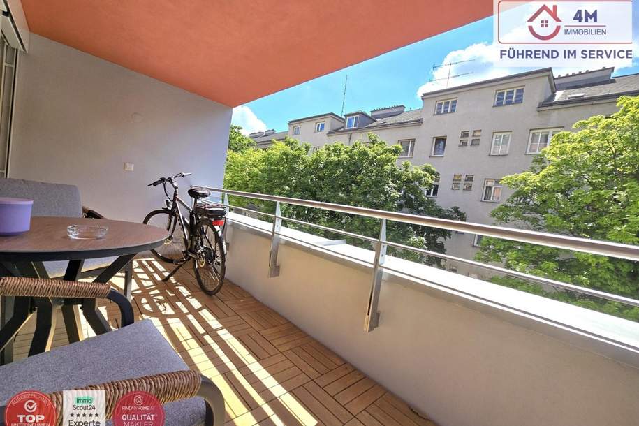 Modernisierte 3 Zimmer Terrassenwohnung an der Donaupromenade Nähe U6 , S-Bahn, Wohnung-kauf, 712.000,€, 1200 Wien 20., Brigittenau
