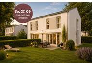 Wohnbaugefördertes Doppelhaus | LWP, PV-Anlage, ziegelmassiv | 4 Zimmer | Terrasse, Eigengarten & 2 Parkplätzen
