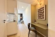 Danube Flats | Möblierte 1,5-Zimmer-Wohnung im 17. Stock | Fitness | Pool | Kellerabteil | U1