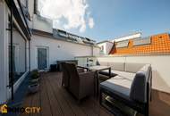 Exklusive, klimatisierte 3,5-Zimmer-Dachgeschosswohnung mit 22 m² Terrasse nahe Schloss Belvedere