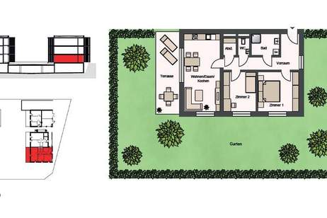 3-Zimmer-Wohnung mit Garten, Terrasse und Küche! Befristet vermietet - Perfekt für Anleger!, Wohnung-kauf, 329.360,€, 8054 Graz(Stadt)