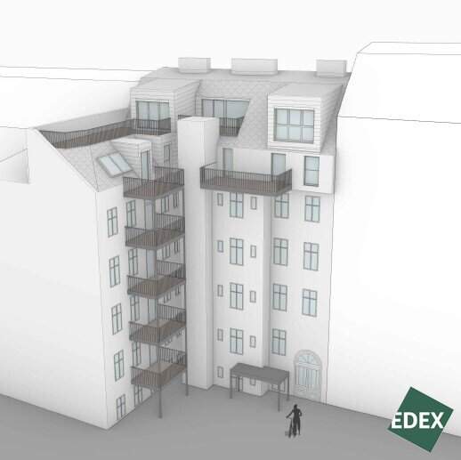 DG-Ausbau mit Baubewilligung im 7. Bezirk – 4 Wohnungen, ca. 344 m² gewichtete Fläche