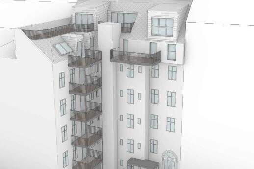 DG-Ausbau mit Baubewilligung im 7. Bezirk – 4 Wohnungen, ca. 344 m² gewichtete Fläche, Wohnung-kauf, 699.000,€, 1070 Wien 7., Neubau