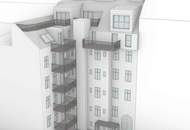 DG-Ausbau mit Baubewilligung im 7. Bezirk – 4 Wohnungen, ca. 344 m² gewichtete Fläche